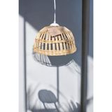 afralya home Hasır Bambu Rattan Avize 30cm İskandinav Bohem Rustik Avize Sarkıt-Salon Yatak Odası(duy Dahil )