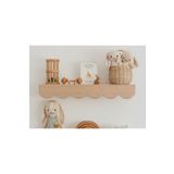afralya home Montessori Raf Ahşap Askılık Kitaplık Eğitici Montessori 40 Cm Bebek Çocuk Odası Duvar Rafı 1 ADET