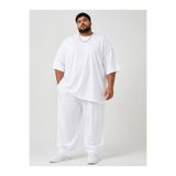 Afri Battal Beden Oversize Beyaz Basic T-Shirt – Rahat Kalıp %100 Pamuk Erkek Tişört