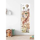 Africa Jungle Boy Ölçer Çocuk Odası Duvar Stickerı