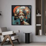 Africa Soyut Traverten Dokulu Tablo