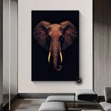 Afrika Fil Kolajı, Afrika Kabile Tarzı Fil Temalı Kanvas Tablo
