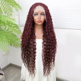 Afro Daa Kızıl Kahve Fiber Sen Tül Peruk