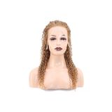 Afro dalga front lace gerçek tül peruk / sıcak karamel / 60/65cm