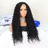 Afro Dalga Siyah Orta Boy Tül Peruk