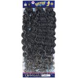 Afro Dalgası / Siyah Gri Ombreli T1b/Grey