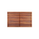 Afro Garden - Kaydırmaz Ahşap Banyo Paspası | Doğal Teak Ahşap Duş Izgarası 58 X 80 Cm