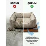Afro Garden Pisiletto - Koku ve Rutubet Önleyici Hijyenik Kedi Yatağı Bazası - Teak Ağacı - 45x45 cm sabit