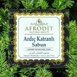 Afrodit Natural Beauty Kükürtlü İyotlu Sabun, Tüm Cilt Tipleri İçin, 100 gr - Soap with Iodine Sulphurous - For All Skin Types (Ardıç Katranlı Sabun)