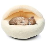 Afrodit Pet Kedi Köpek Yuvarlak Yatak Peluş Sıcak ve Yumuşak Puf Yatak