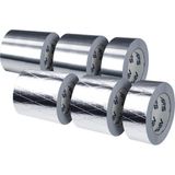 Afs 7.5 cm 30 Micron 40 Metre Afs Düz Alutape Alüminyum Folyo Bant Isıtma Soğutma Iklimlendirme Izolasyon Uygulama Agmair Agm Havalandırma - Gri