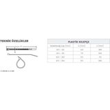 Afs Plastik Cırt Kelepçe Kablo Bağı 100'LÜ Flex Hava Kanalları Bağlantısı/çok Amaçlı Kullanım - 92 CM