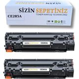 Afset CE285A Toner P1102W M1212NF M1217NFW P1103 P1104W P1106 P1108 P1109 M1130 M1132MFP 2 Adet Uyumlu Muadil Toner - Siyah - 0,5