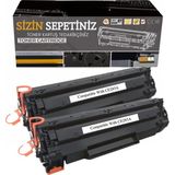 Afset Laserjet P1102 P1104W M1132 M1212NF M1217 CE285A 85A Muadil Toner 2 Adet - Siyah - 0,5