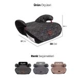 AFT Bebek Koltuk Yükseltici Bodster Gri Yaş Grup 2-3/2015-1936 kg MO15303178 G