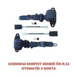 AFT Emniyet Kemeri Ön 3 Nokta Otomatik R12