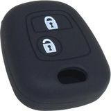 AFT Kontak Anahtar Kumanda Koruyucu Kilif Silikon 2 Tuş Siyah Peugeot 206-307-C2-C3-C4