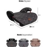 AFT Muratech Bebek Koltuk Yükseltici Bodster Siyah Yaş Grup Ii-Iii/15-36 kg