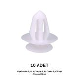 Aft Opel Astra F, G, H, Vectra A, B, Corsa B, C Kapı Döşeme Klipsi (10 ADET)