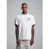 After Label Bisiklet Yaka Beyaz Erkek T-Shirt MYSENJS11/S2-_T-SHIRT UOMO
