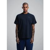 After Label Bisiklet Yaka Lacivert Erkek T-Shirt MYSENJS11/S9-_T-SHIRT UOMO