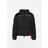 After Label TURKUN7864-1 Siyah Fermuarlı Kaz Tüyü Kadın Mont