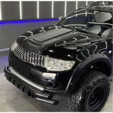 Aftermarket 2007-2014 Mitsubishi L200 Kaput Scoop Kabartma Kaplama Koruma Mat Siyah