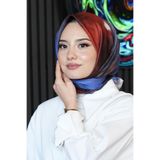 AFVENTE Abstrakt Desen Kırmızı Soft Pamuk Eşarp