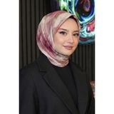 Afvente Akverel Desen Gül Kurusu Soft Pamuk Eşarp - 95 x 95 cm