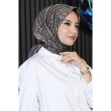 AFVENTE Karma Motif Desen Füme Soft Pamuk Eşarp