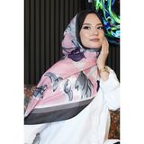 AFVENTE Lale Desen Pembe Soft Pamuk Şal
