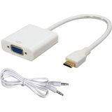 Afzelia Mini HDMI To VGA Dönüştürücü Hd 1080P
