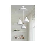 Ag Light Design Beyaz Sarkıt Avize Salon Mutfak Koridor Yatak Odası Lamba 3'lü