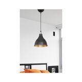Ag Light Design Siyah Sarkıt Avize Salon Mutfak Koridor Yatak Odası Lamba - Siyah - Altın - 1