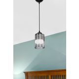 AG LightDesign Füme Sarkıt Avize Yatak Odası Salon Mutfak Koridor Şık Cam Görünümlü Lamba