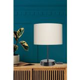 AG LightDesign Krem Abajur Yatak Odası Salon Modern Şık Masa Lambası AGnm10