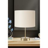 AG LightDesign Krem Abajur Yatak Odası Salon Modern Şık Masa Lambası AGnm9