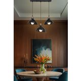 AG LightDesign Siyah Sarkıt Avize Mutfak Salon Cafe Bar Yatak Odası Koridor Lamba 3lü Sıralı
