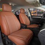 AG Store peugeot 307 Uyumlu Deri Oto Koltuk Kılıfı Ön-Arka 5li Set Special Seri Tarçın
