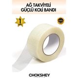 Ağ Takviyeli Güçlü Koli Bandı 48MMX20MT - 1 Adet