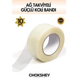 Ağ Takviyeli Güçlü Koli Bandı 48MMX20MT - 10 Adet
