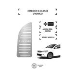 A&G Tuning Citroen C Elysee Ayak Dinlendirme Pedalı Krom Ayak Dayama Pedalı