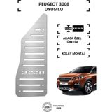 A&G Tuning Peugeot 3008 Ayak Dinlendirme Pedalı Krom Ayak Dayama Pedalı - Renkli
