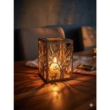 Ağaç Desenli Mumluk Ham Mdf 0185