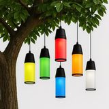 Ağaç Feneri 6'lı Set – 6 Renk – IP54 Suya Dayanıklı Dış Mekan Dekoratif Aydınlatma – E