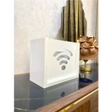 Ağaç Kokusu Modem Saklama Kutusu Wifi Saklama Kutusu Duvar Düzenleyici Beyaz Renk