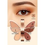 Agag Kelebek 6’lı Far Paleti – Nude & Işıltılı Tonlar – Yüksek Pigment – Kalıcı