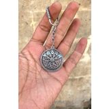 Agai Silver Isimli Model Midyat Telkari El Işçiliği Gümüş Anahtarlık,