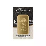 Agakulche 100 Gr 995 24 Ayar İar Külçe Altın