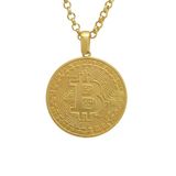 AgaKulche 14 Ayar 13.85 gr Bitcoin Kolye